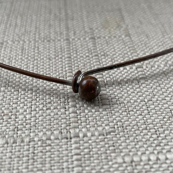 Women Necklace Choker Brown Tone Multi Clear Crystal Fashion Jewelry - Picture 7 of 10